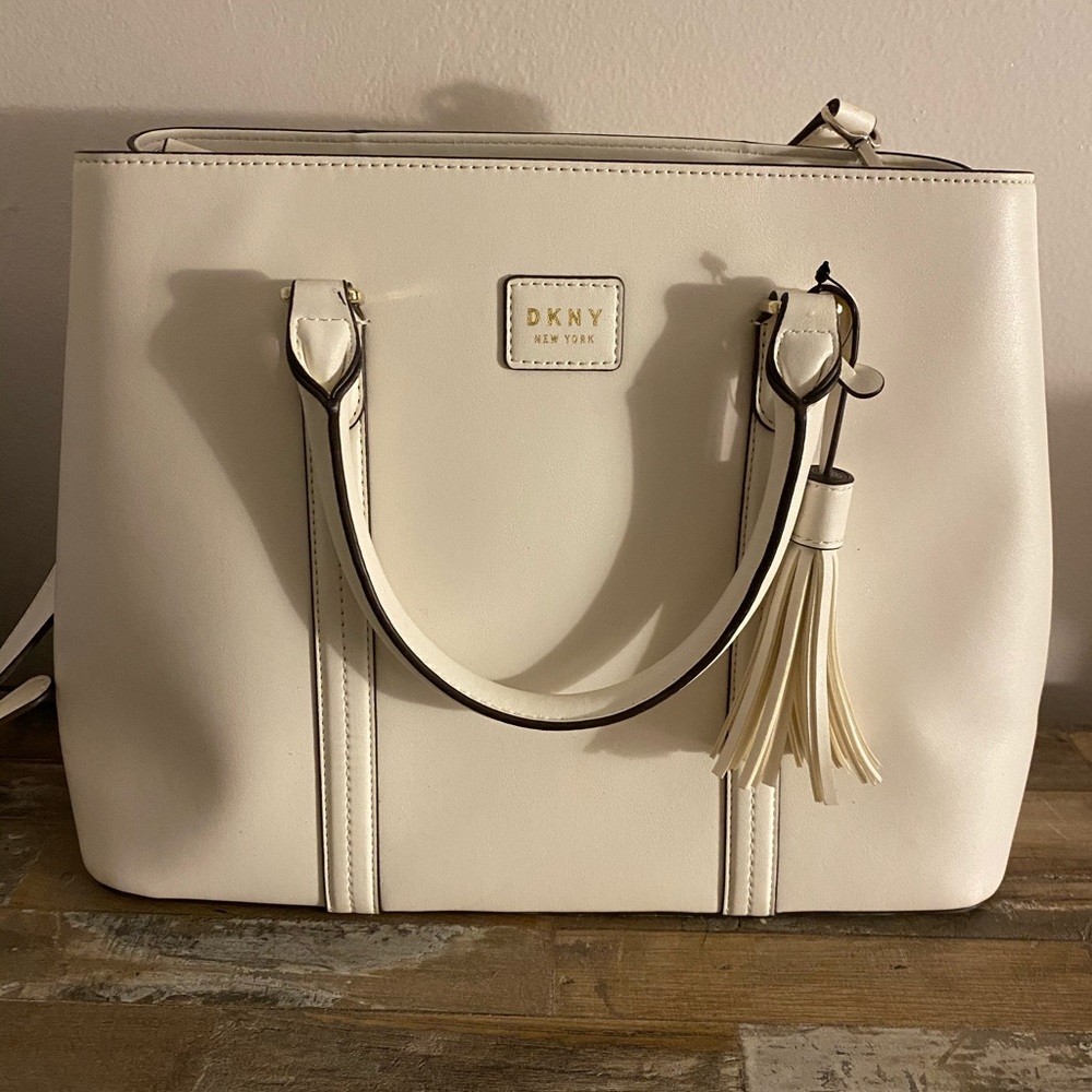 DKNY Large White Purse